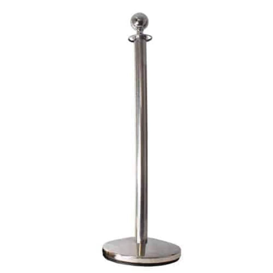 image 1 of 2 Prestige Chrome Poles With 1 Pink Braided Rope