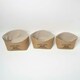 image 3 of Homescapes Set of 3 Jute Storage Baskets Cream