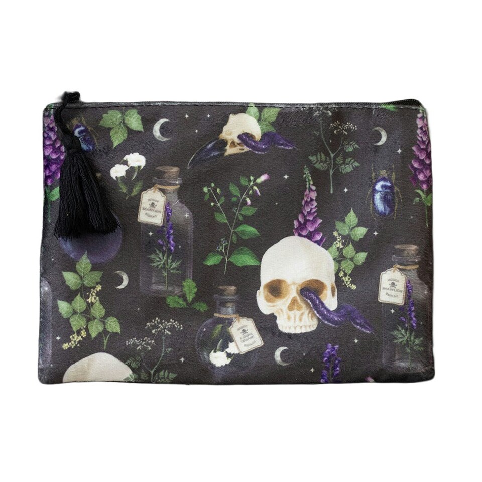 image 1 of Something Different Venom & Vines Toiletry Bag - Black - One Size