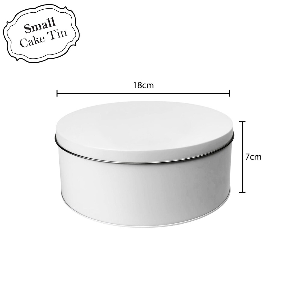 image 1 of Red Argyle Pattern Round Cake Tin