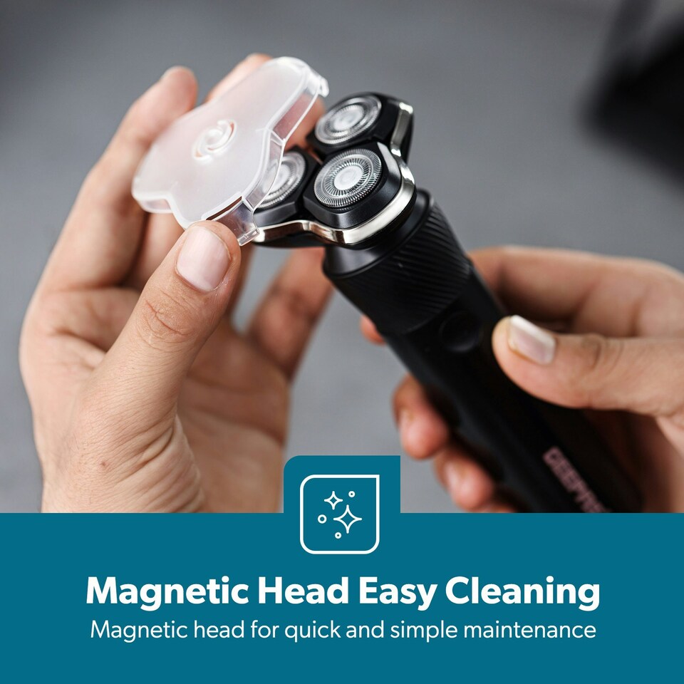 image 1 of GEEPAS Wet & Dry Electric Shaver for Men