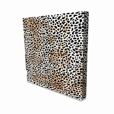 Leopard rustic Animal print (Canvas Print) 50cm x 35cm