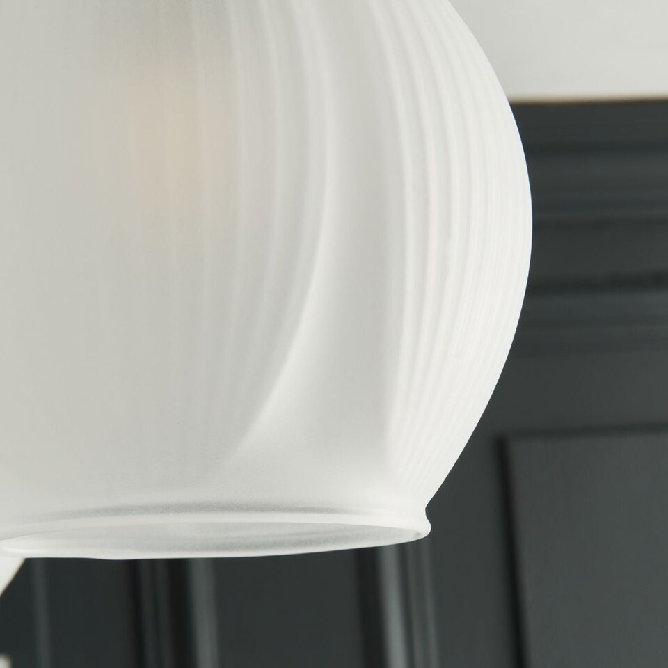 image 1 of Hamilton 5 Light Antique Brass Semi Flush Ceiling Light