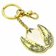 image 1 of Harry Potter Golden Egg Keyring - Gold/White - One Size