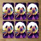 image 2 of Colorful pop art of Panda (Coaster)