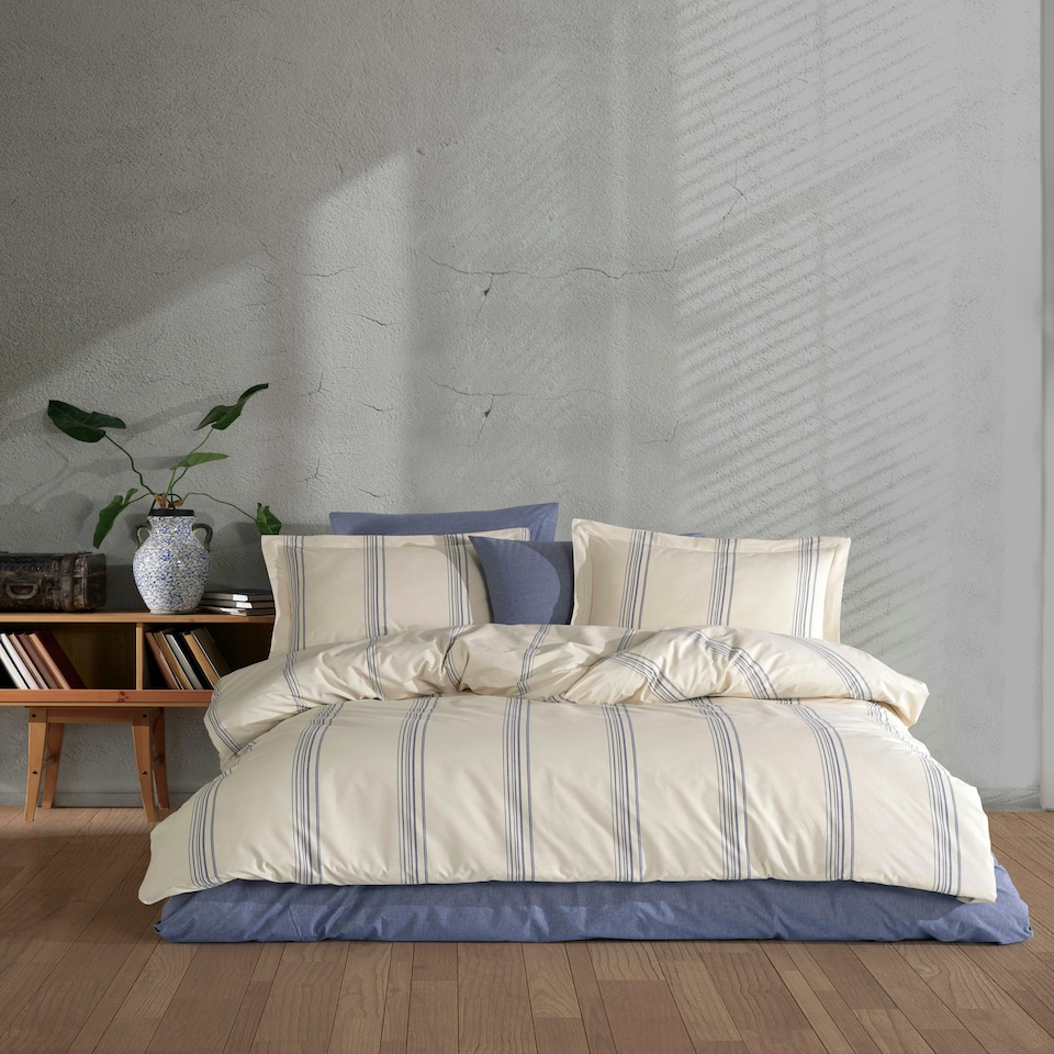 image 1 of Natural Collection Cotton 6 Piece Duvet Cover Set (Double Size)