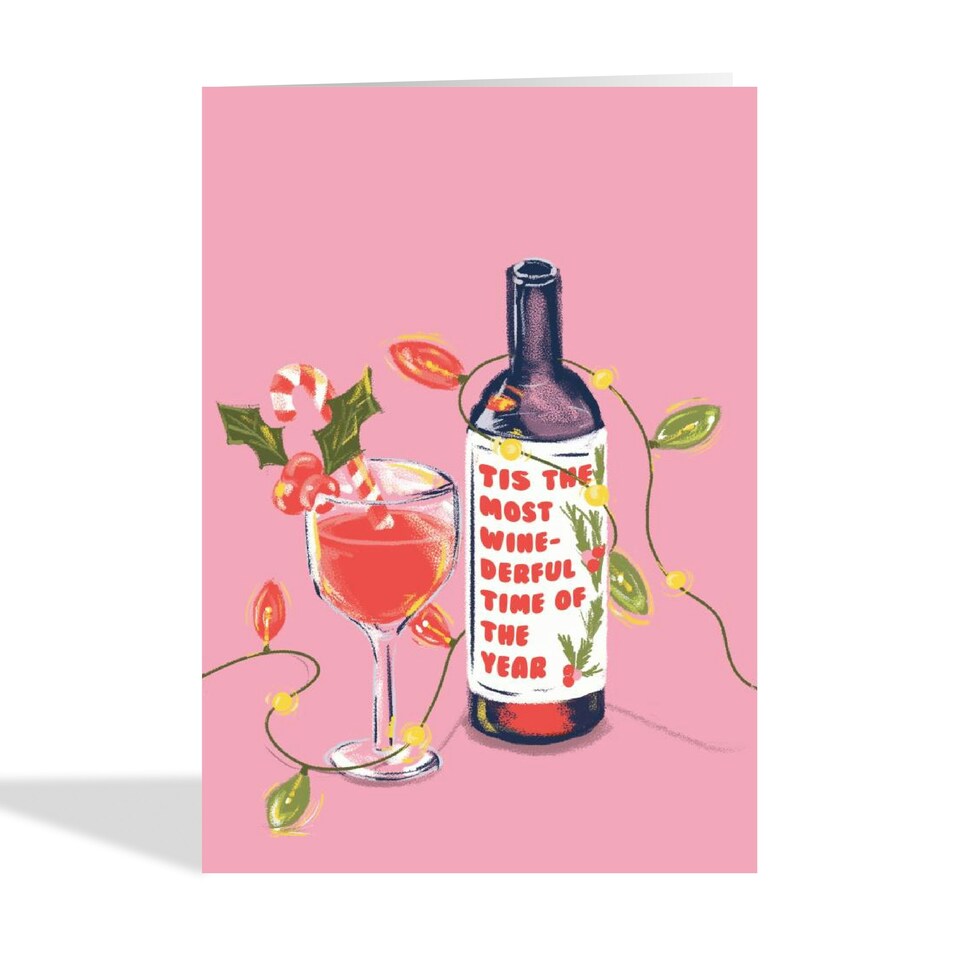 image 1 of Funny Wine-derful Christmas Card