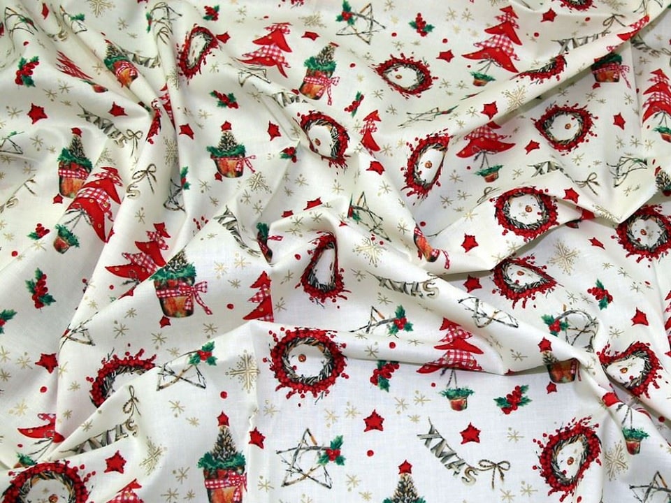 Multicoloured 100% Cotton Fabric for Bag Making, Dressmaking, Quilting, 135cm / 53" Wide - per metre
