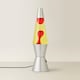 image 3 of ValueLights Razzo Lava lamp Clear Silver Illuminated Decoration and Integrated LED 1W Red Bulb