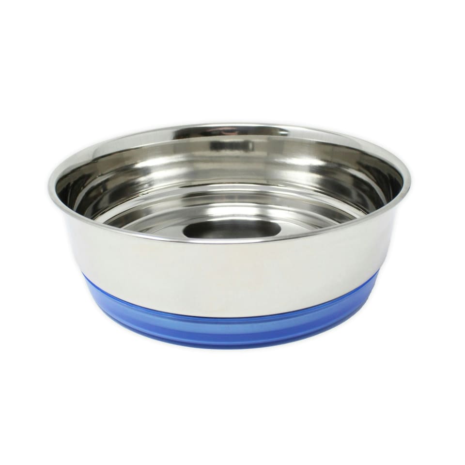 image 1 of Zoon Chow Pet Bowl Stainless Steel 21cm | Blue | 1