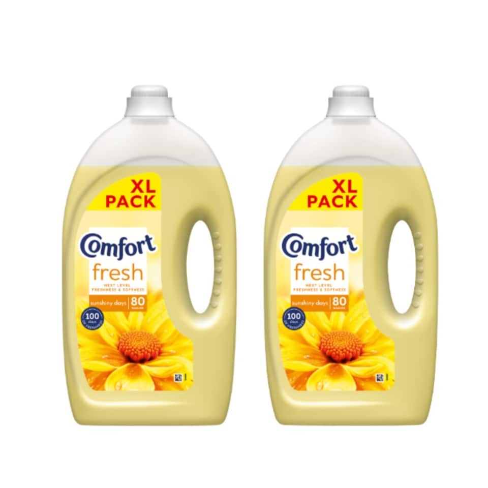 image 1 of Comfort Fabric Conditioner Sunshiny Days 2.4L 80 Washes | Yellow | 1 - Yellow | 160 Washes | 2