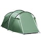 image 1 of Outsunny 3 Man Camping Tent with Porch and Weather-Resistant Rainfly, Green