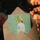 image 3 of Vincent van Gogh Art Card Girl in White Floral Portrait