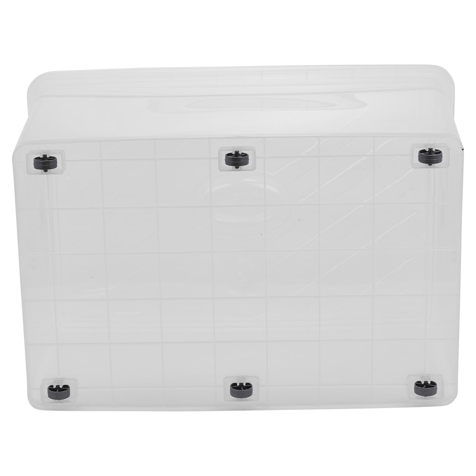 image 1 of URBNLIVING Clear Plastic Storage Box With Lid | Clear | 70 Litre - 2 Boxes