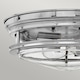 image 2 of Hinkley Hadrian 2 Light Flush Mount Chrome with Glass IP44
