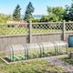 image 10 of Outsunny Tunnel Greenhouse Steel Frame for Garden w Zipper Doors