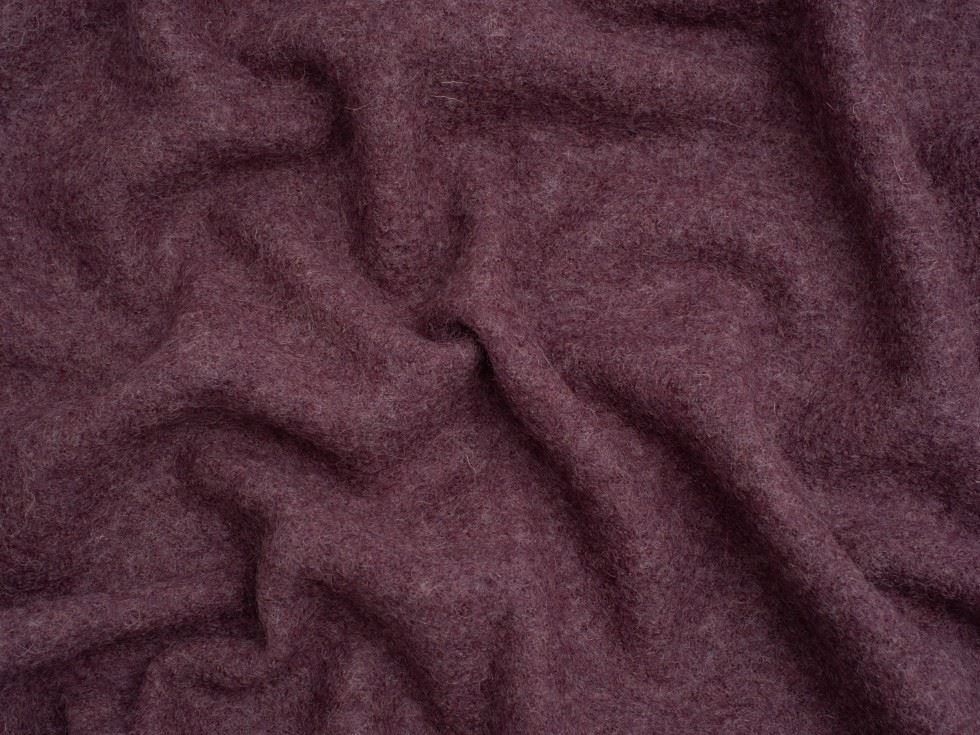 Minerva Core Range Wine 100% Pure Boiled Wool Coating Fabric for Dressmaking, 140cm / 55" Wide - per metre