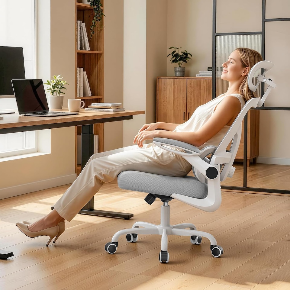 image 1 of Rattantree Ergonomic Office Chair Dual Backrest Mesh Computer Chair