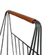 image 4 of Contempory Leather Handle Log Trolley N/A