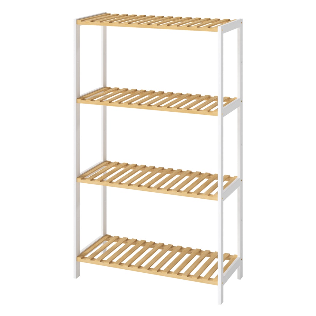 Levede Bamboo Storage Shelf 4-Tier Shelving Unit