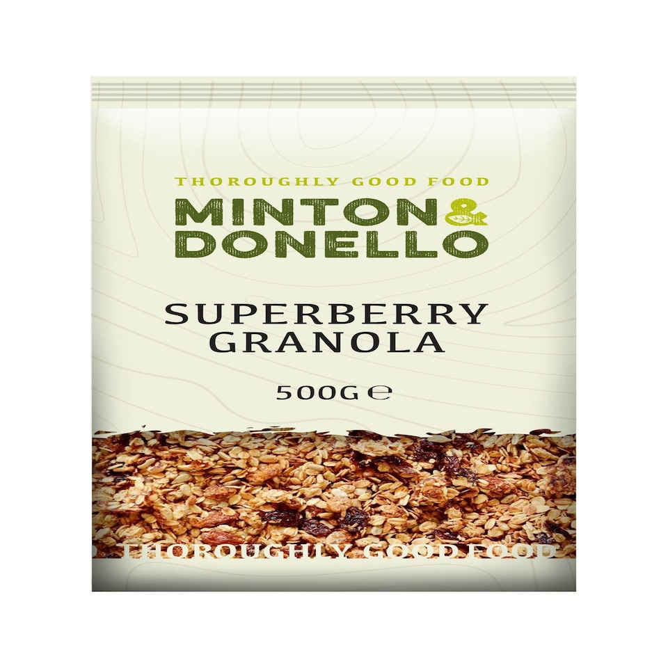 image 1 of Minton & Donello Super Berry Granola Crunch 6 x 500g