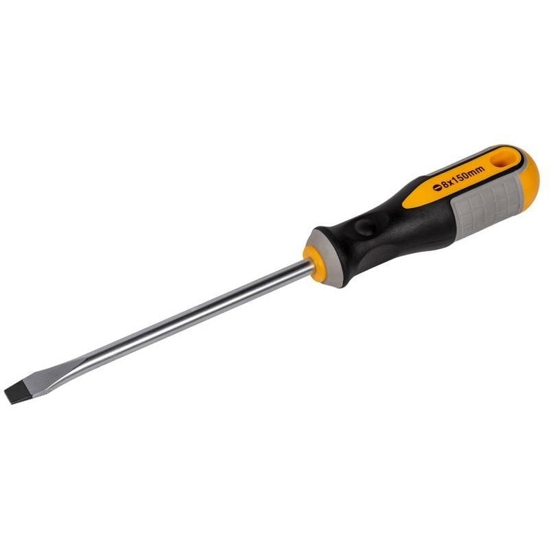 Roughneck Flared Screwdriver - Multi Colour - 8mm x 150mm