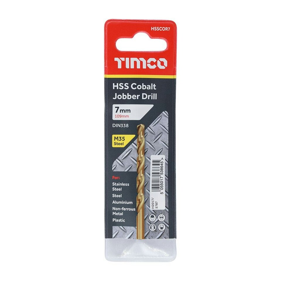 image 1 of Timco - Ground Jobber Drills - Cobalt M35 (Size 7.0mm - 1 Each)