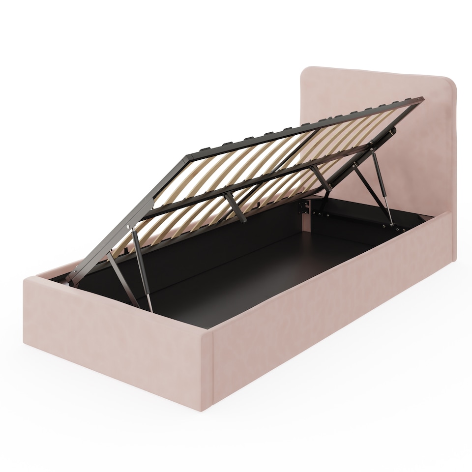 image 1 of Chiswick Ottoman Bed Single Soft Pink | Pink | Soft Pink