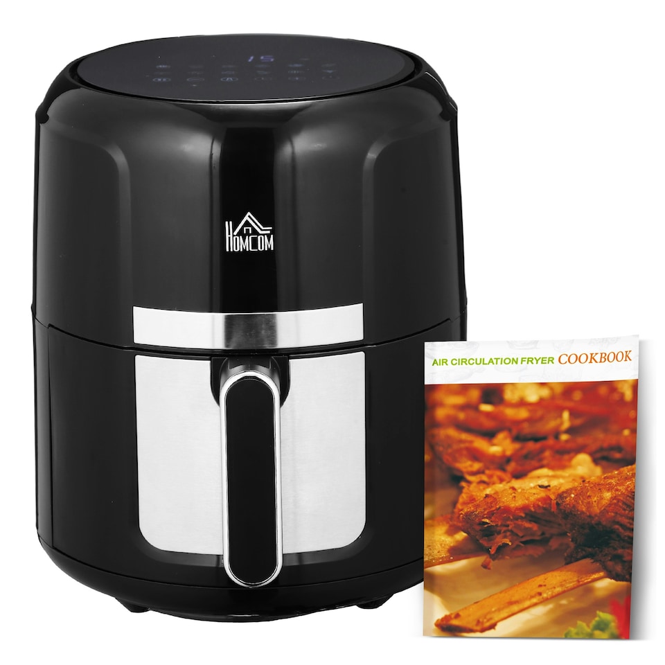 image 1 of HOMCOM Air Fryer 1300W 4L with Rapid Air Circulation Timer and Nonstick Basket