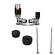 image 1 of Talus Flair - Black Thermostatic Radiator Valve & Installation Kit Angled 15mm