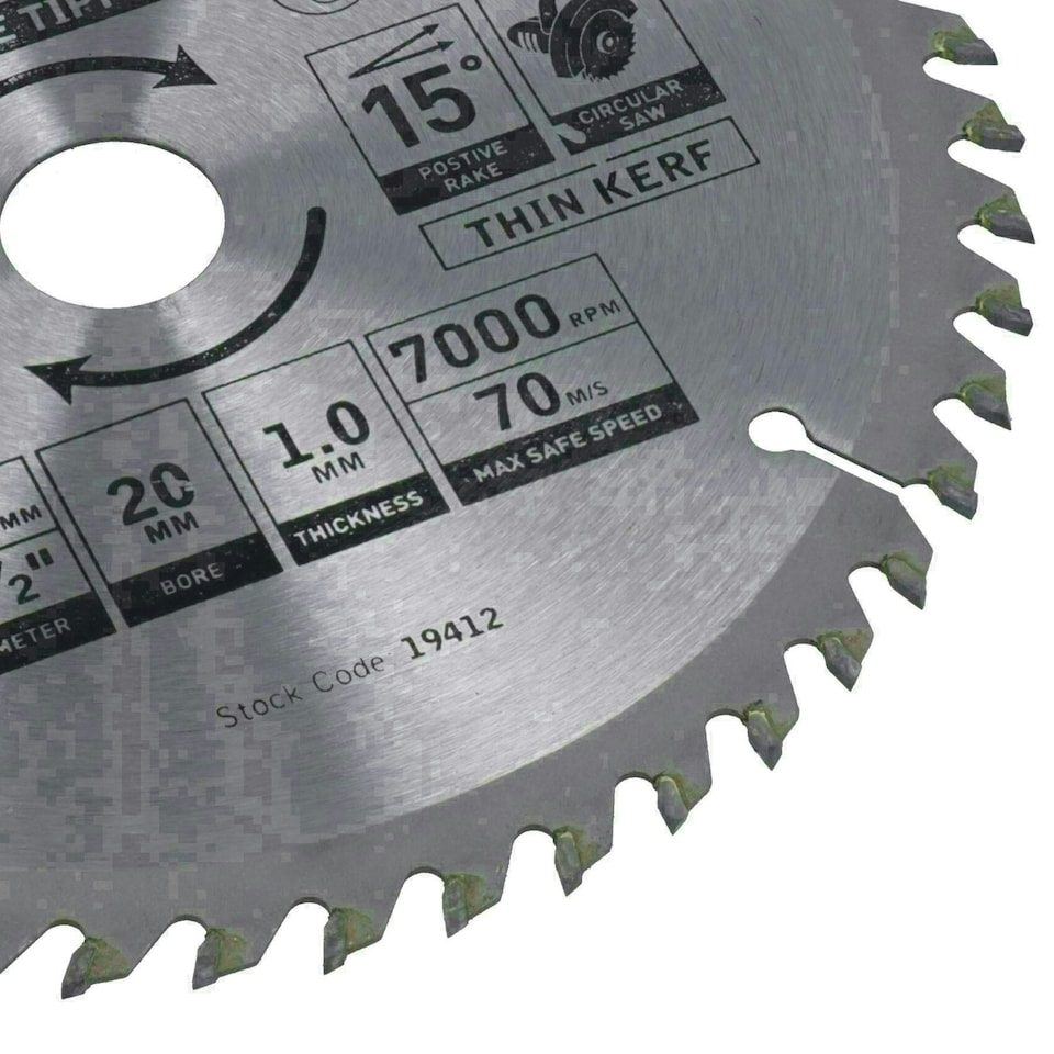 image 1 of Circular Saw Blade 165mm x 16 / 20mm 48 Teeth TCT Cutting Disc Wood 1pc