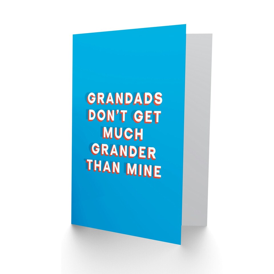 image 1 of Fathers Day Don't Get Much Grander Than Mine Dad Card