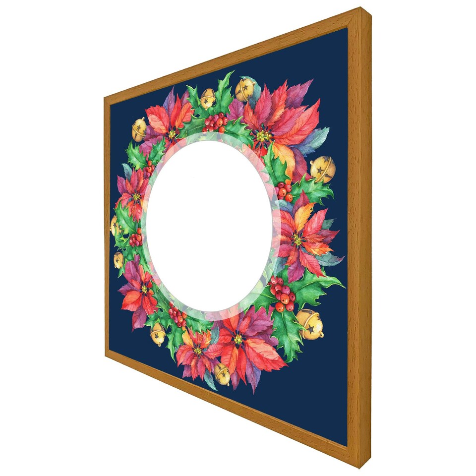 image 1 of Holly & bright leaves (Picture Frame) Brown | L