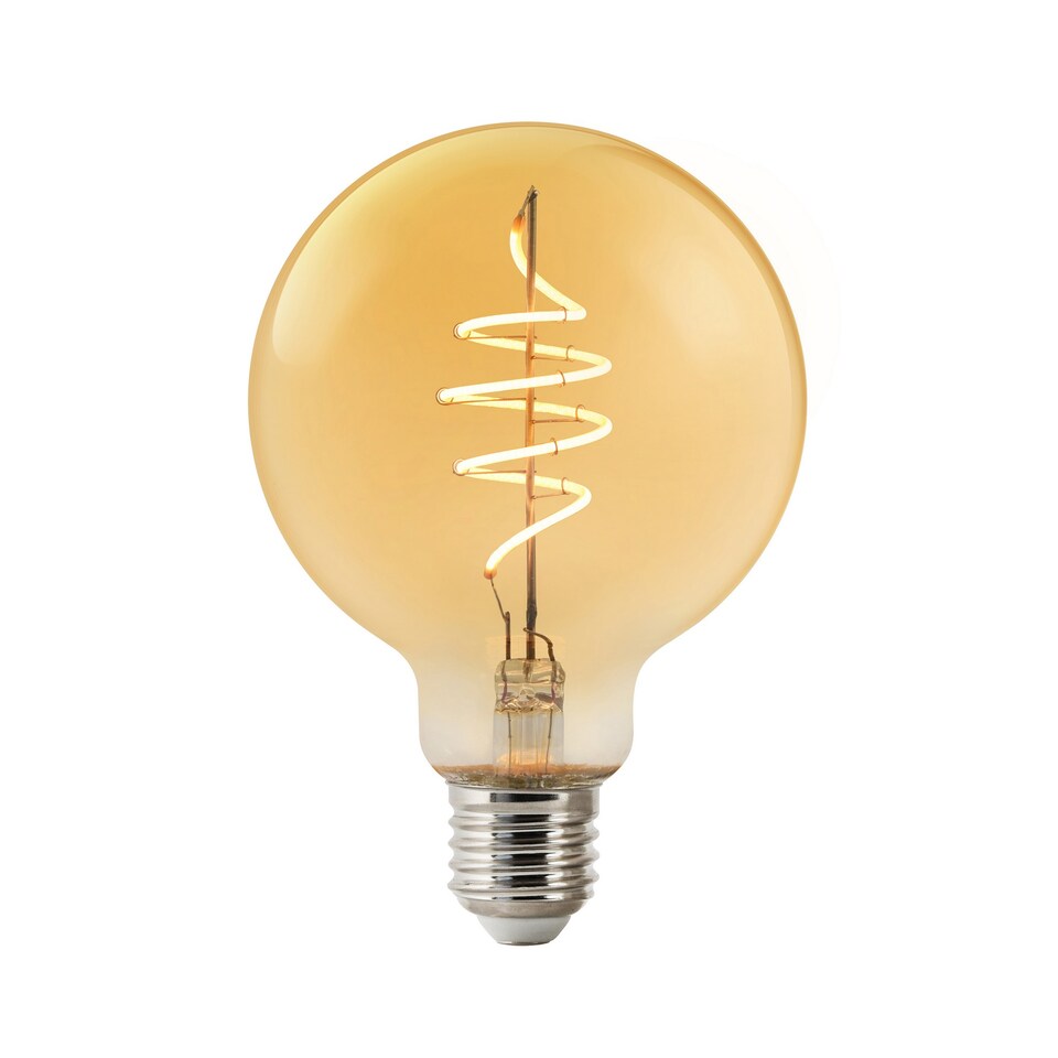 image 1 of Smart E27 | G95 Deco | 2200 Kelvin | 380 Lumen | Light Bulb | Amber