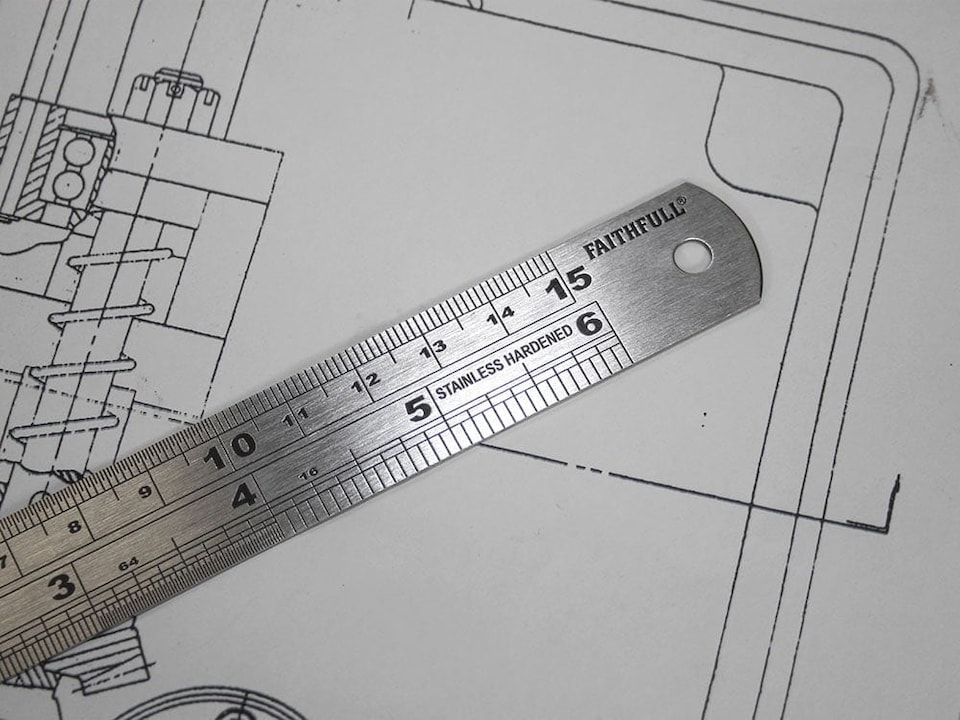 image 1 of Faithfull Steel Rule 150Mm / 6In X 19Mm