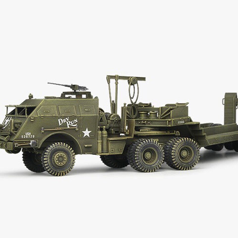 image 1 of Academy U.S. Tank Transporter Dragon Wagon Model Kit Scale 1-72