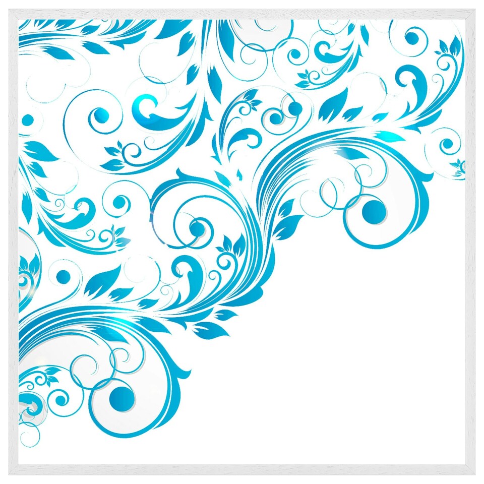 image 1 of Swirls (Picture Frame) White | M