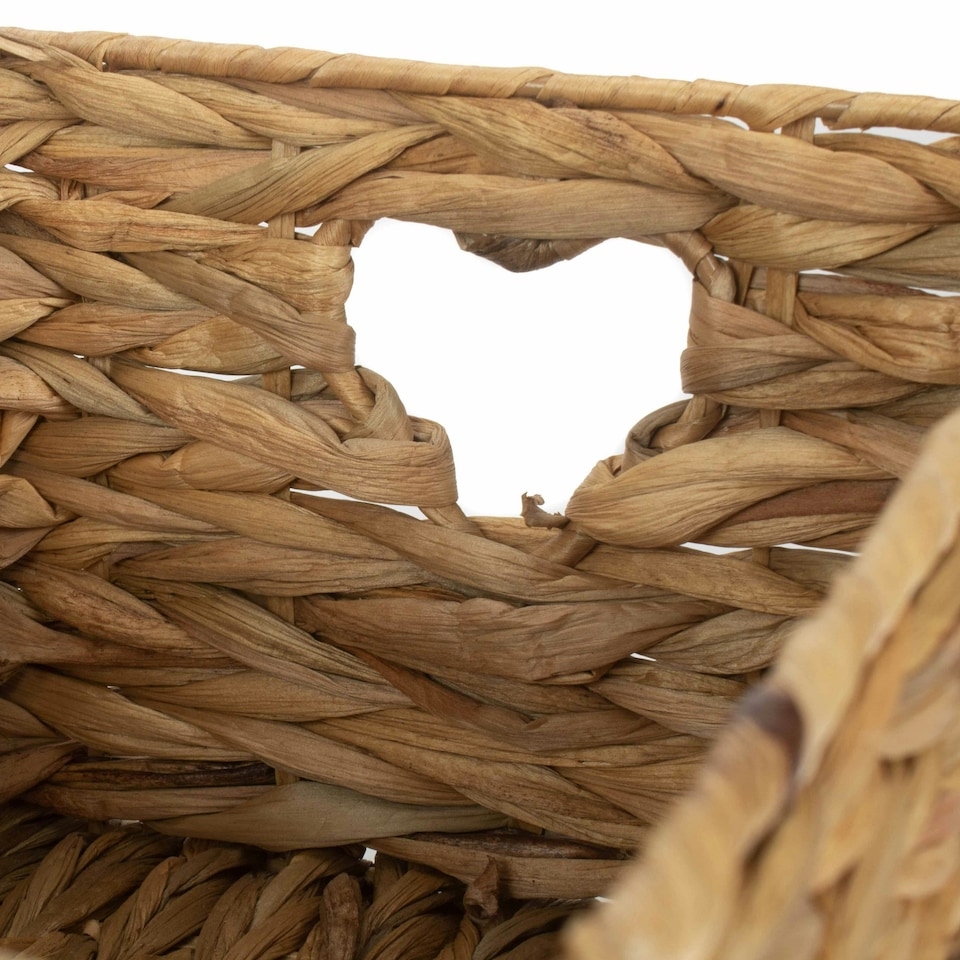 image 1 of Large Shallow Water Hyacinth Storage Basket | Brown | Brown