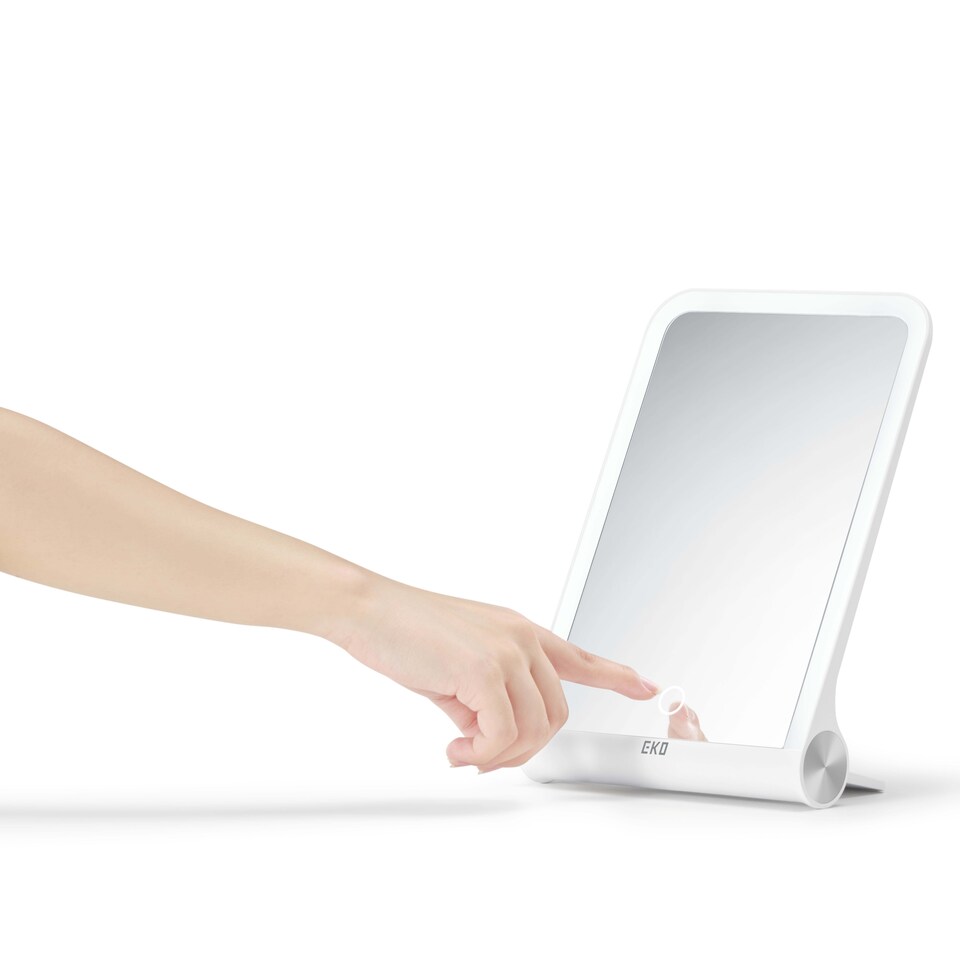 image 1 of iMira Foldable Travel LED Mirror | White | White