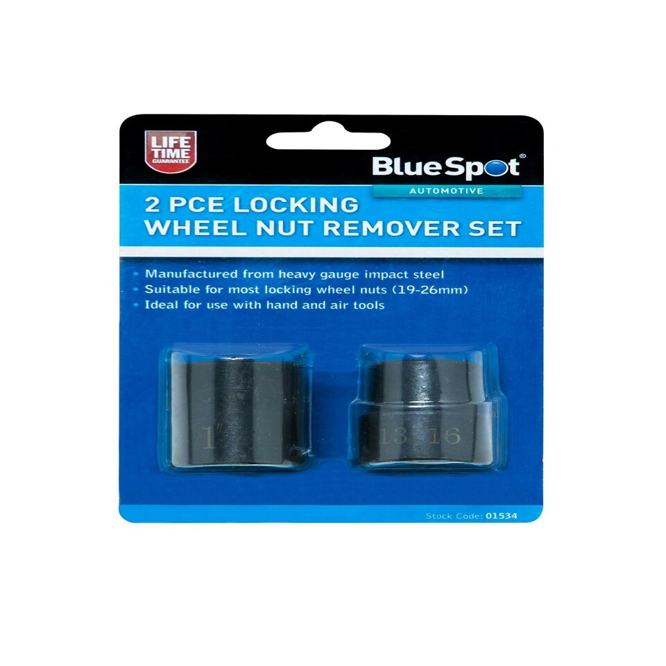 image 1 of Blue Spot Tools - 2 Pce Locking Wheel Nut Remover Set