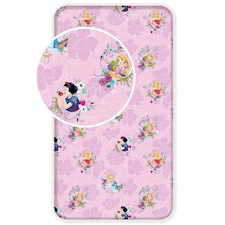 Disney Princess Fitted Sheet - Pink - 25cm x 200cm x 90cm | Pink | Single