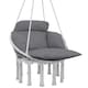 image 1 of Outsunny Hammock Chair, Boho Hanging Swing Chair with Cushion, Dark Grey 