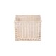 image 2 of Large Wicker White Wash Storage Open Basket | White | White