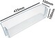 image 3 of SPARES2GO Lower Door Shelf for Hisense Fridge Refrigerator