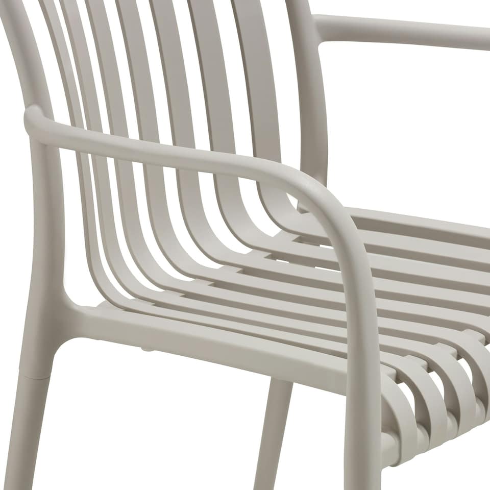 image 1 of Garden Chairs Alcudia - weather-resistant, durable and long-lasting plastic - Set of 6 Brown | Taupe