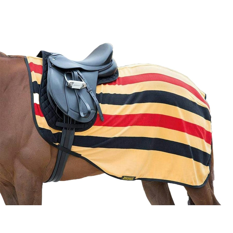 Tempest Original Fleece Horse Exercise Sheet - Yellow/Black/Red - 4´