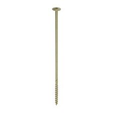 Timco - Timber Frame Construction & Landscaping Screws - Wafer - Exterior - Green Organic (Size 8.0 x 275 - 25 Pieces)