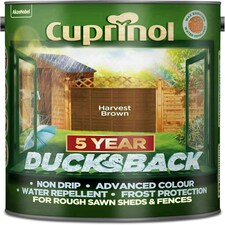 Cuprinol Ducksback 5L Paint Harvest Brown