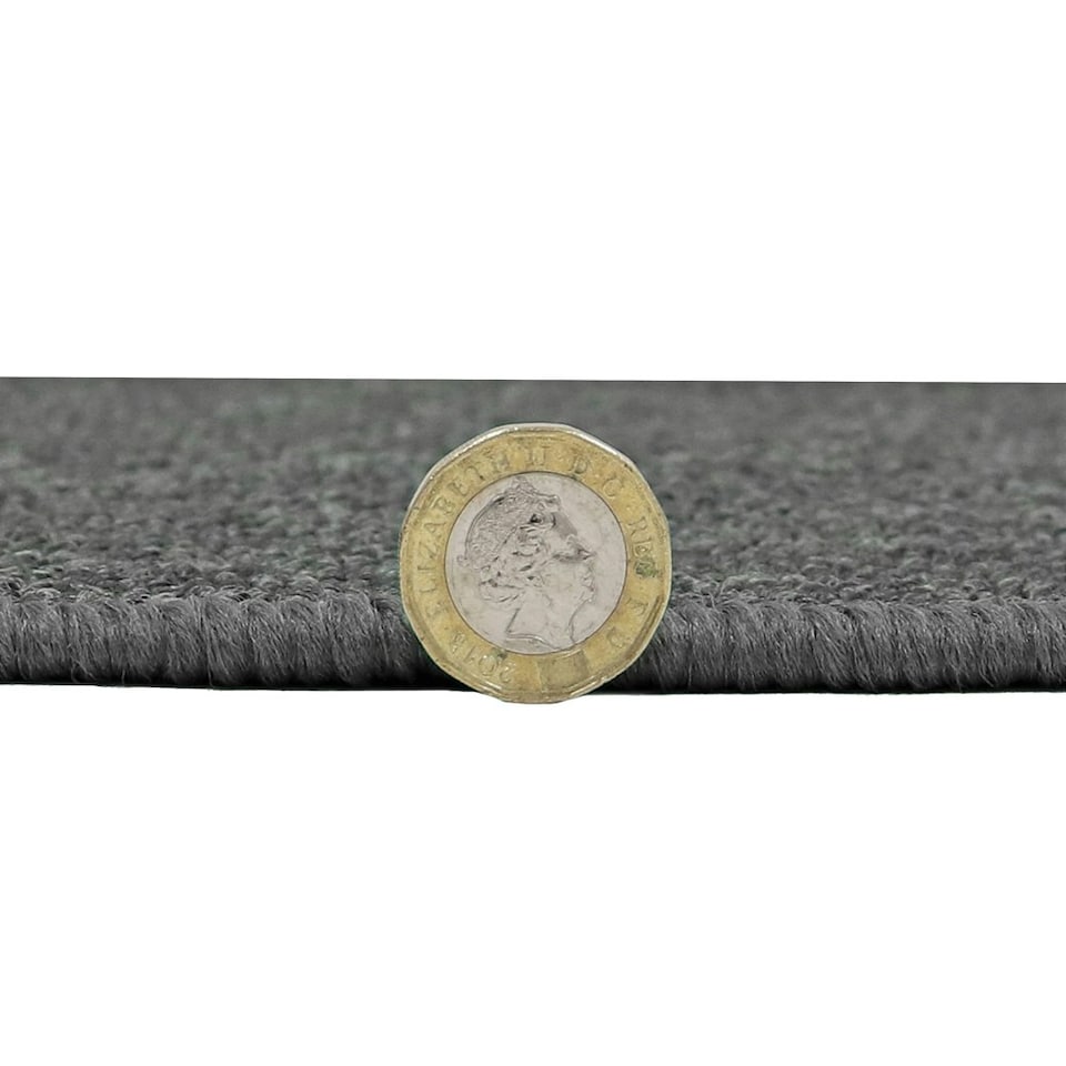 image 1 of JVL Eden Machine Washable Latex Backed Runner Doormat, 57x150cm, Grey