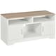 image 1 of HOMCOM Home Office 42" TV Stand Storage Unit w/ Cabinets Shelves Living Room
